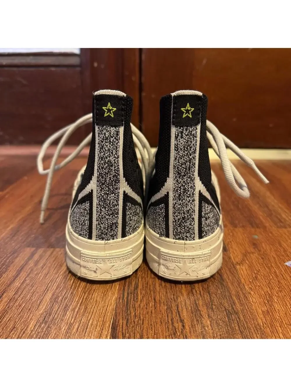 Converse Chuck 70 Renew Knit High black and white sneakers size 6